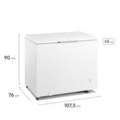 Freezer Horizontal Cycle Defrost com 01 Porta Inverter 314L HI330 127v Branco - Electrolux