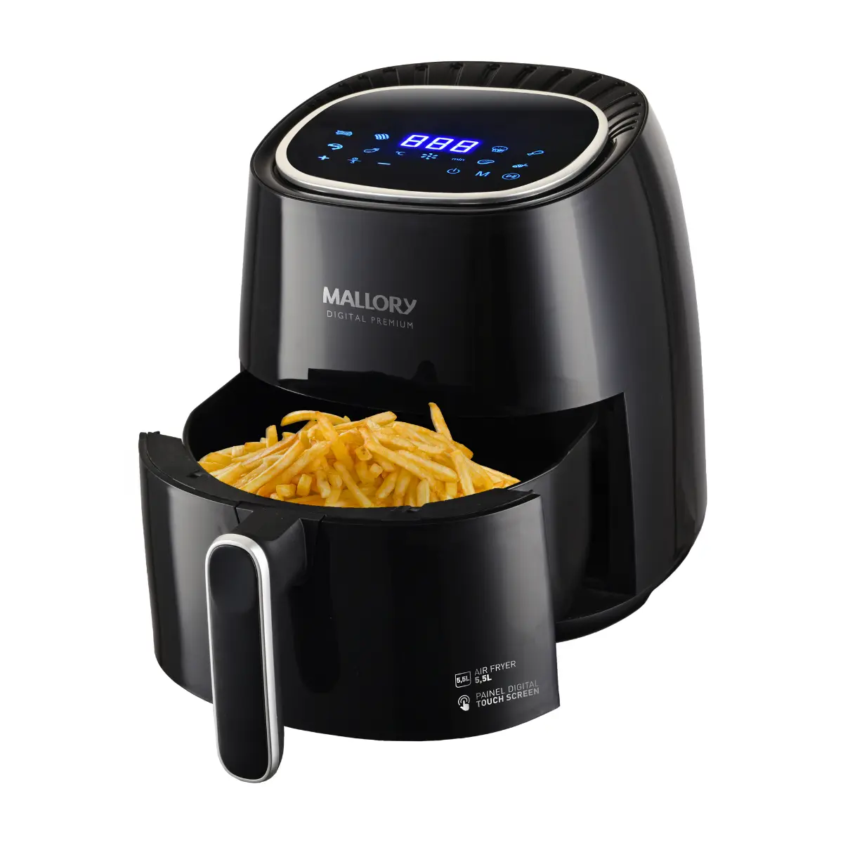 Fritadeira Elétrica Air Fryer Digital Premium 5,5L B97200371 127v Preto - Mallory