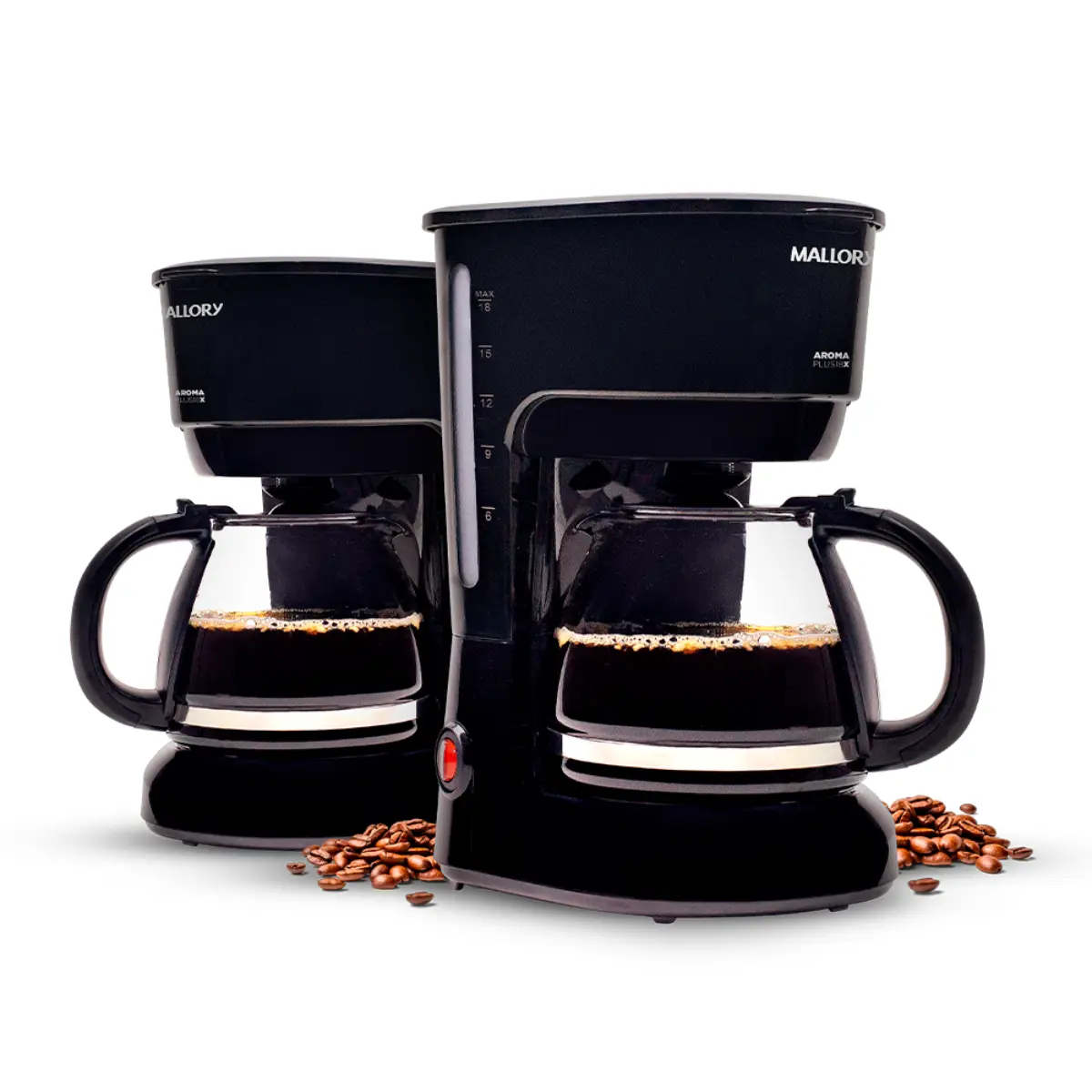 Cafeteira Elétrica Aroma Plus 18 Xícaras 750ml B92000691 127v Preto - Mallory