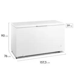 Freezer Horizontal Cycle Defrost com 01 Porta Inverter 513L HI550 127v Branco - Electrolux