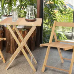 Mesa Lille Madeira Tauari 13800380 Natural Fosco - Tramontina