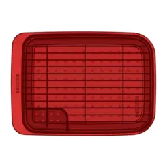 Escorredor de Louças Plástico Utti OR46130 Vermelho - Ordene