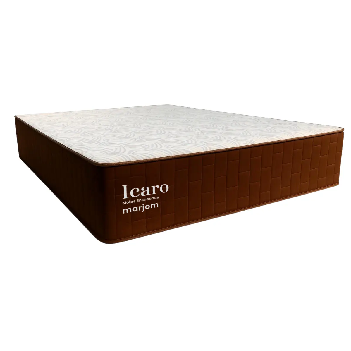 Colchão Icaro Queen Molas Ensacadas AG65 31X158X198 Branco/Chocolate - Marjom
