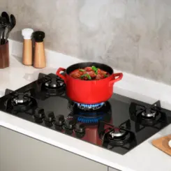 Cooktop 05 Bocas a Gás com Acendimento Automático Tripla Chama KE5TP Bivolt Preto - Electrolux