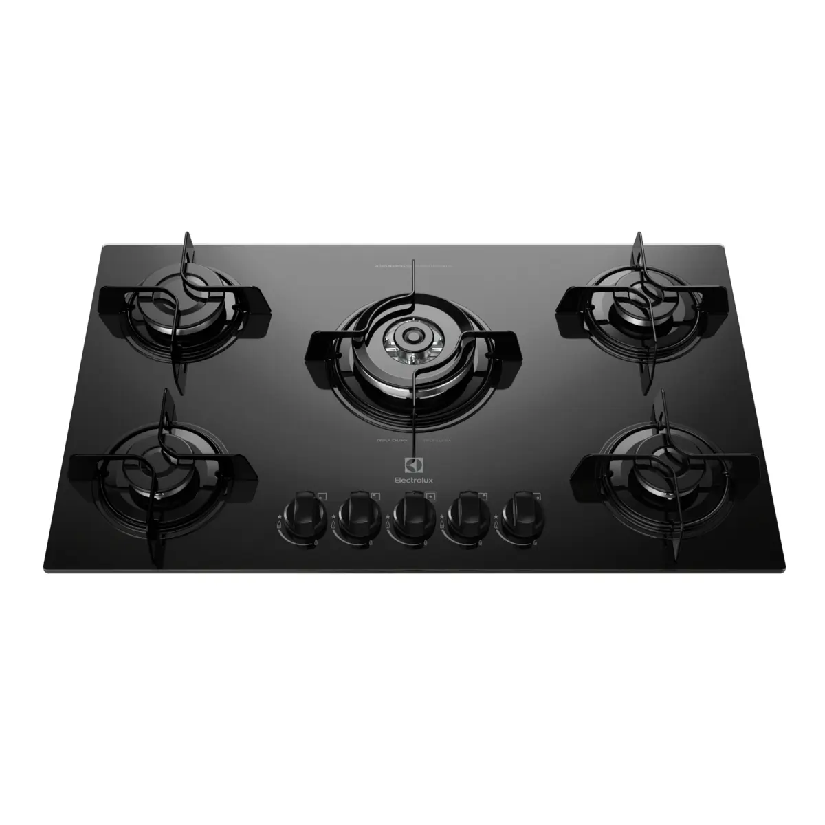 Cooktop 05 Bocas a Gás com Acendimento Automático Tripla Chama KE5TP Bivolt Preto - Electrolux