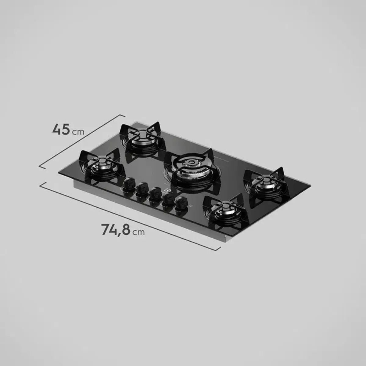 Cooktop 05 Bocas a Gás com Acendimento Automático Tripla Chama KE5TP Bivolt Preto - Electrolux