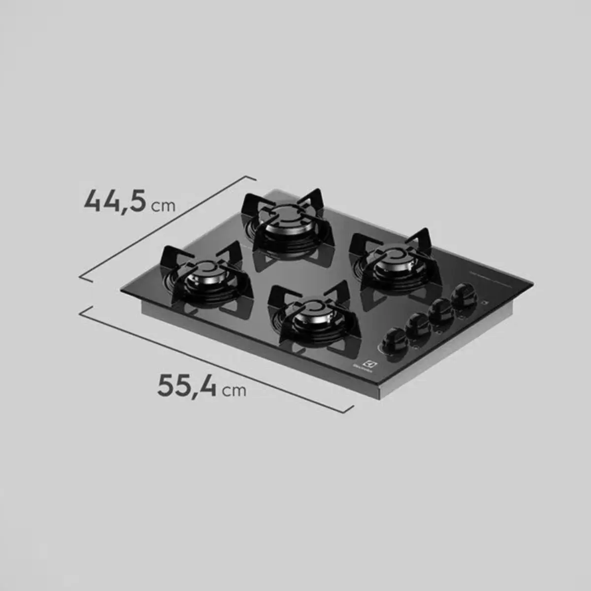 Cooktop 04 Bocas a Gás com Acendimento Automático Tripla Chama KE4GP Bivolt Preto - Electrolux
