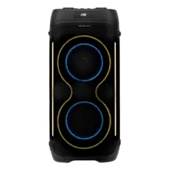 Caixa de Som Amplificada Party Speaker Vibe Sound Bluetooth LED 1000W RMS V6 VS003 Preto - Vivensis