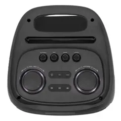 Caixa de Som Amplificada Party Speaker Vibe Sound Bluetooth LED 1000W RMS V6 VS003 Preto - Vivensis