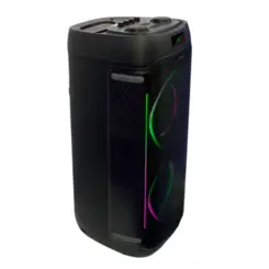 Caixa de Som Amplificada Party Speaker Vibe Sound Bluetooth LED 1000W RMS V6 VS003 Preto - Vivensis