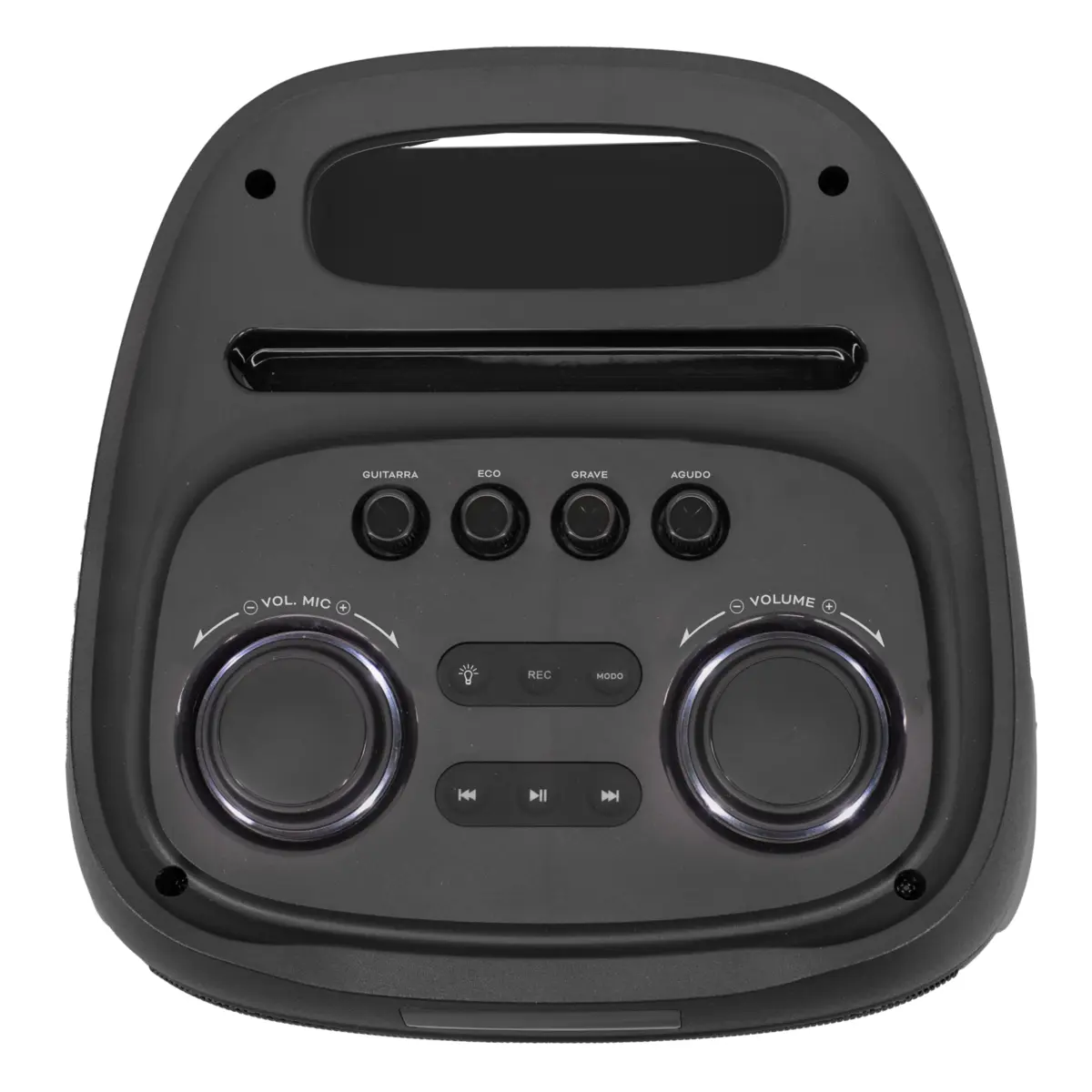 Caixa de Som Amplificada Party Speaker Vibe Sound Bluetooth LED 1000W RMS V6 VS003 Preto - Vivensis