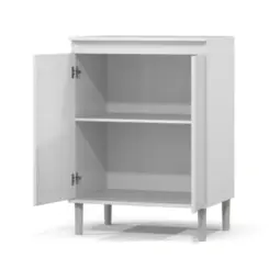 Balcão Para Micro-ondas Multiuso com 2 Portas 1 Prateleira 01500 Branco - EJ MÓVEIS