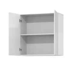 Armário Suspenso com 2 Portas 1 Prateleira 01700 Branco - EJ MÓVEIS