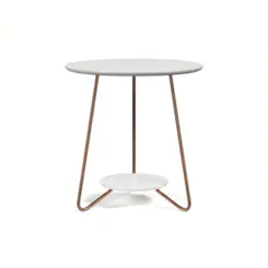 Conjunto Mesa de Centro Liz Sofisticada 21700 Branco - EJ MÓVEIS