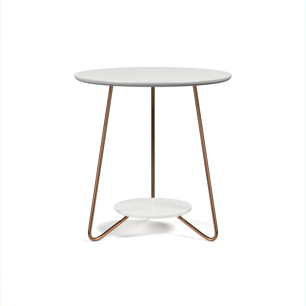 Conjunto Mesa de Centro Liz Sofisticada 21700 Branco - EJ MÓVEIS