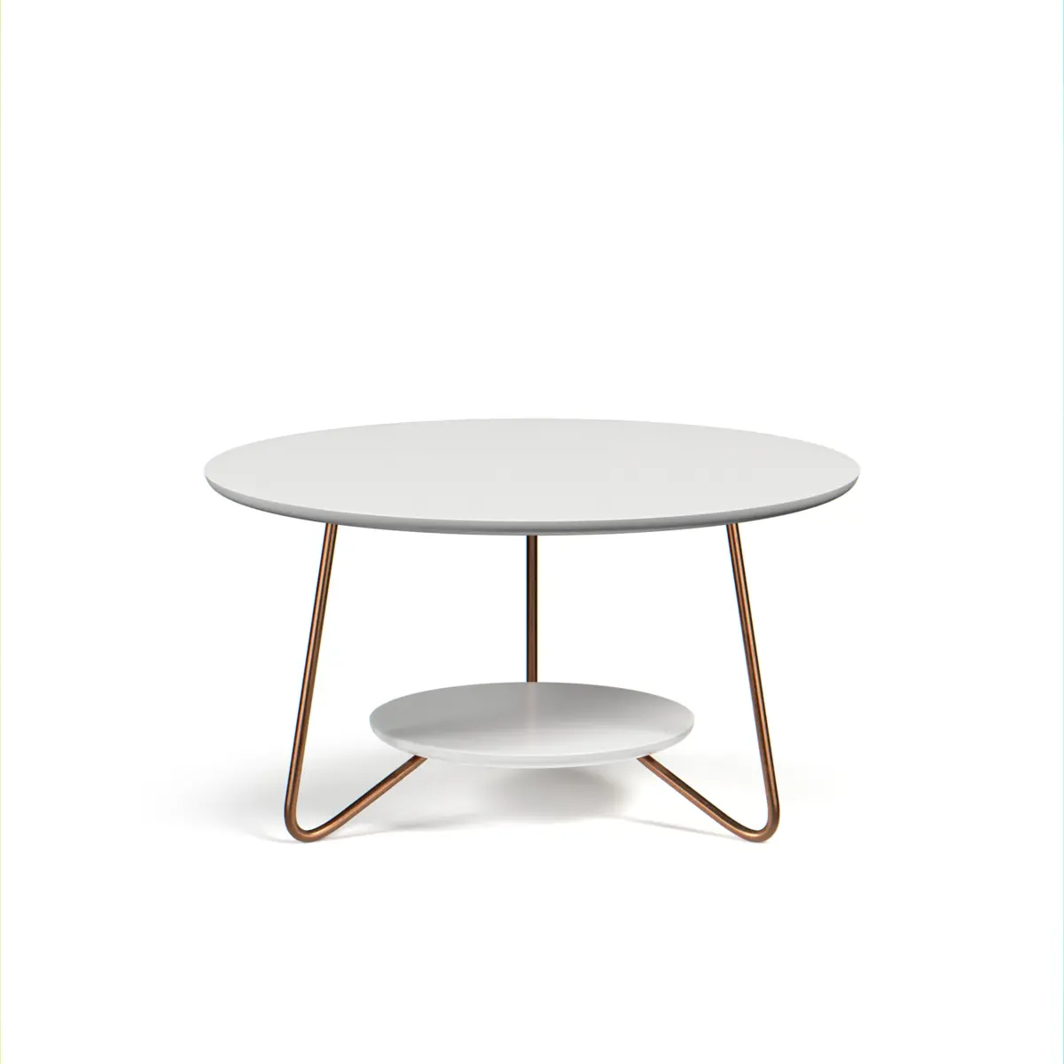 Conjunto Mesa de Centro Liz Sofisticada 21700 Branco - EJ MÓVEIS