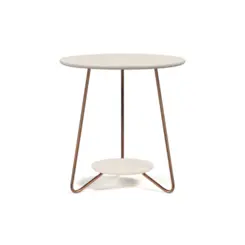 Conjunto Mesa de Centro Liz Sofisticada 21715 Off White - EJ MÓVEIS