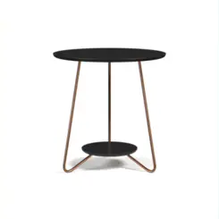Conjunto Mesa de Centro Liz Sofisticada 21720 Preto - EJ MÓVEIS