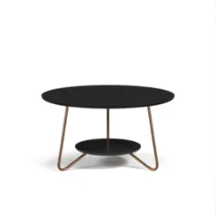 Conjunto Mesa de Centro Liz Sofisticada 21720 Preto - EJ MÓVEIS
