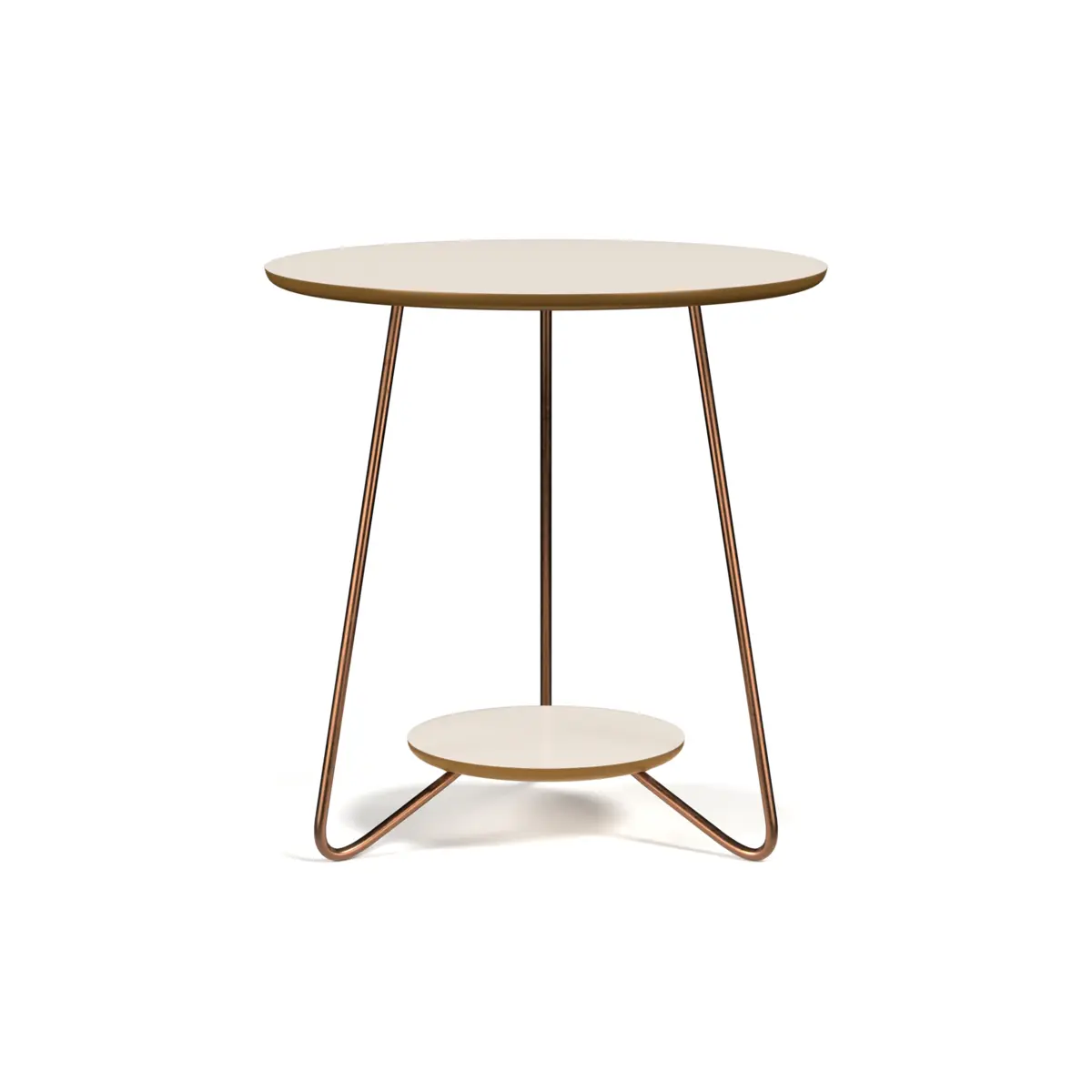 Conjunto Mesa de Centro Liz Sofisticada 21755 Freijó/Off White - EJ MÓVEIS