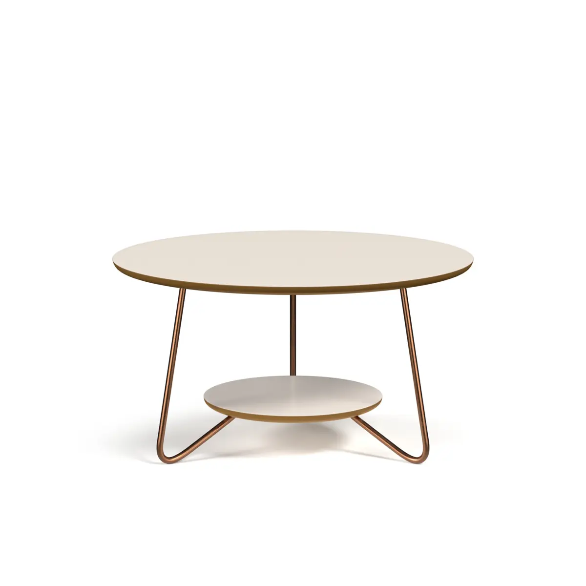 Conjunto Mesa de Centro Liz Sofisticada 21755 Freijó/Off White - EJ MÓVEIS