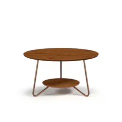 Conjunto Mesa de Centro Liz Sofisticada 21765 Freijó - EJ MÓVEIS