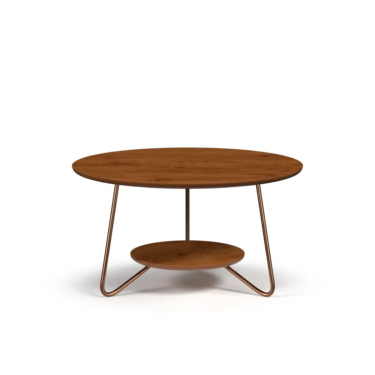 Conjunto Mesa de Centro Liz Sofisticada 21765 Freijó - EJ MÓVEIS