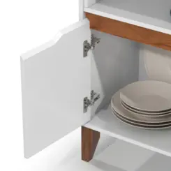 Armário Multiuso Cantinho do Café com 2 Portas 51955 Freijó/Off White - EJ MÓVEIS