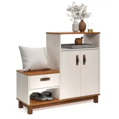 Sapateira Organic com 2 Portas 1 Basculhante 54455 Freijó/Off