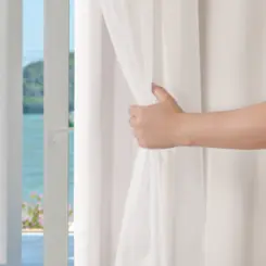 Cortina Pratika Lisa 260X250 Slim/Branco - Bella Janela
