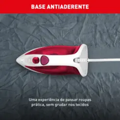 Ferro À Vapor Essentialgliss com Base Antiaderente FMQ 127v Bordô - Arno