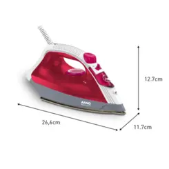 Ferro À Vapor Steamgliss com Base Cerâmica FSGC 127v Bordô - Arno