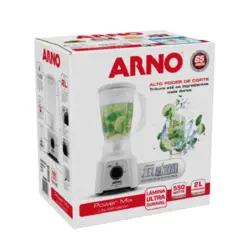Liquidificador Power Mix 3 Velocidade + Pulsar 2L LQ12 127v Branco - Arno
