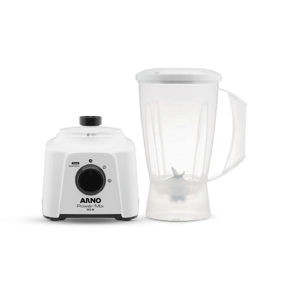 Liquidificador Power Mix 3 Velocidade + Pulsar 2L LQ12 127v Branco - Arno