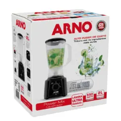Liquidificador Power Mix 3 Velocidades + Pulsar 2L LQ10 127v Preto - Arno