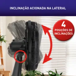 Ventilador de Coluna X-Treme com 6 Pás 40cm VE6C 140w Preto - Arno