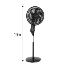 Ventilador de Coluna X-Treme com 6 Pás 40cm VE6C 140w Preto - Arno