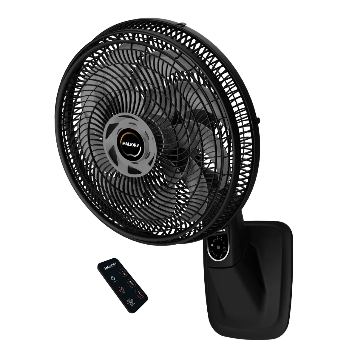 Ventilador de Parede Smart Control com 15 Pás 40cm B94401921 140w Preto - Mallory