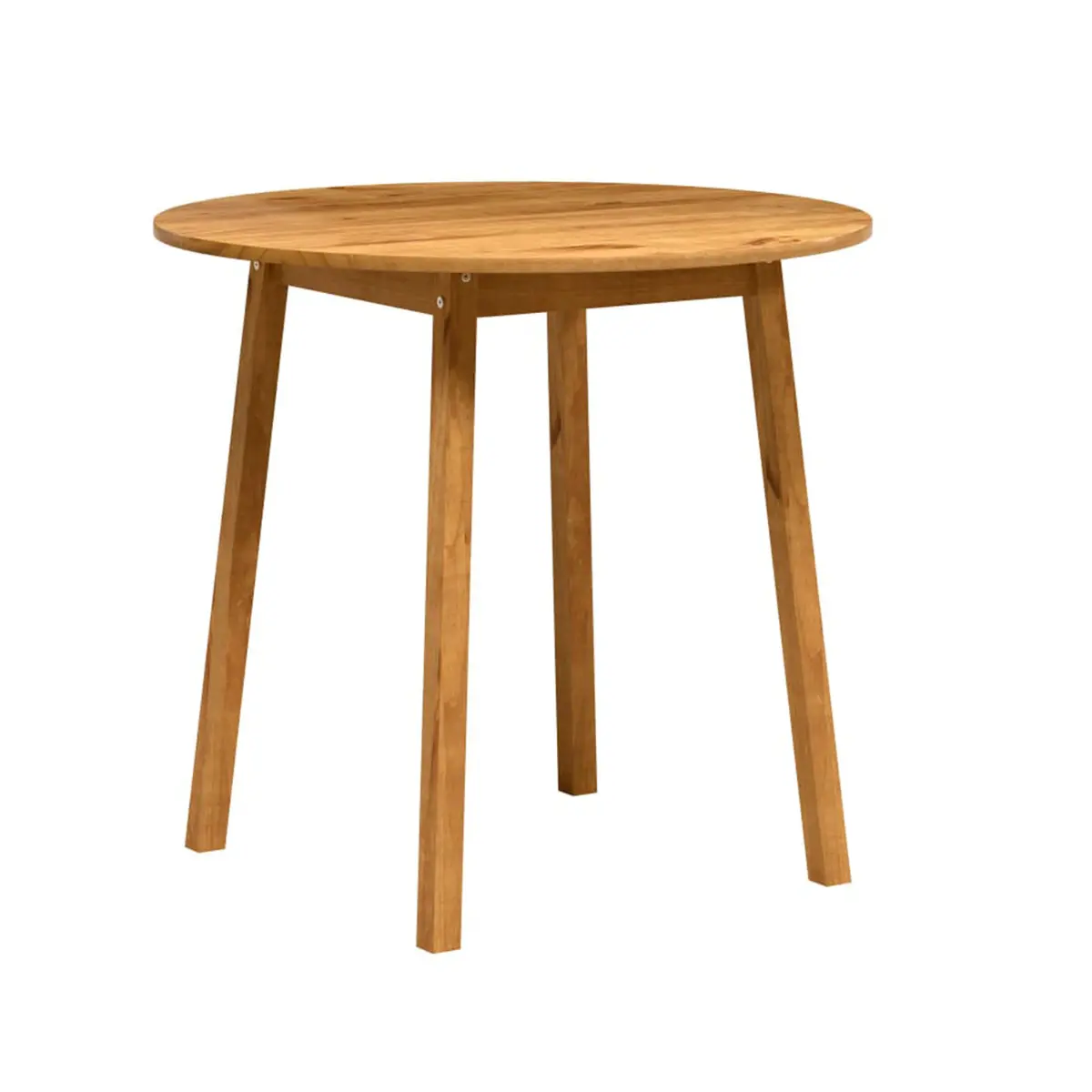 Conjunto de Mesa Irlanda com 04 Cadeiras Bella Madeira Maciça 53-52 Verniz Nogueira - Tabulae