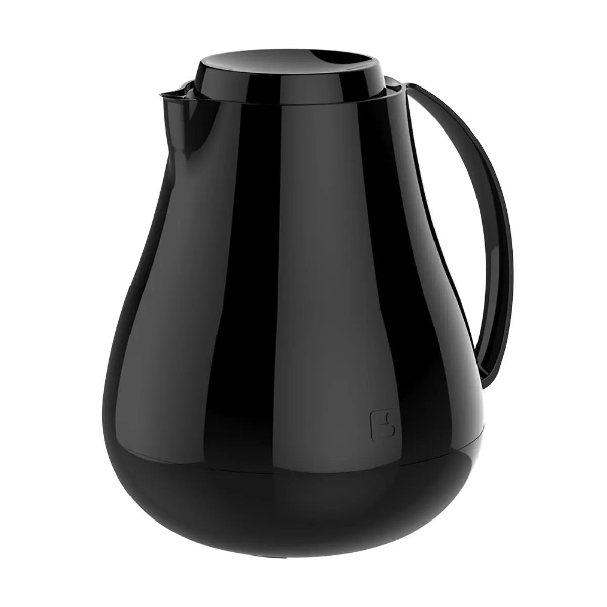 Bule Térmico Sonetto em Polipropileno, Ampola de Vidro 750ml Preto - Soprano
