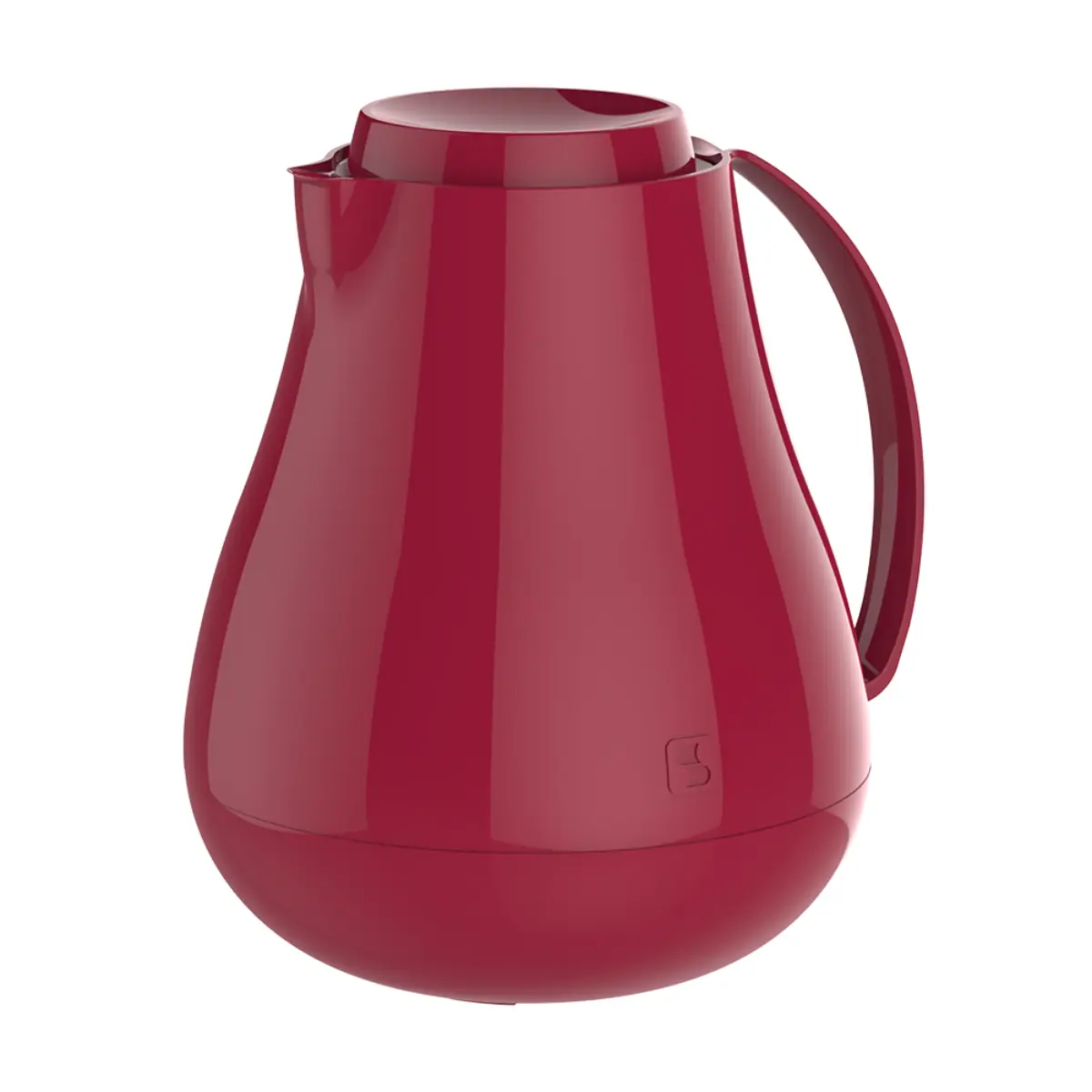 Bule Térmico Sonetto em Polipropileno, Ampola de Vidro 750ml Vermelho - Soprano