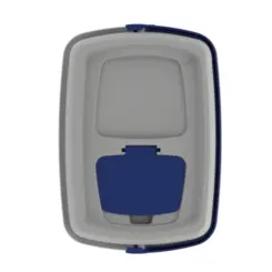 Caixa Térmica Tropical com Porta Copos e Alça 28 Litros Azul - Soprano