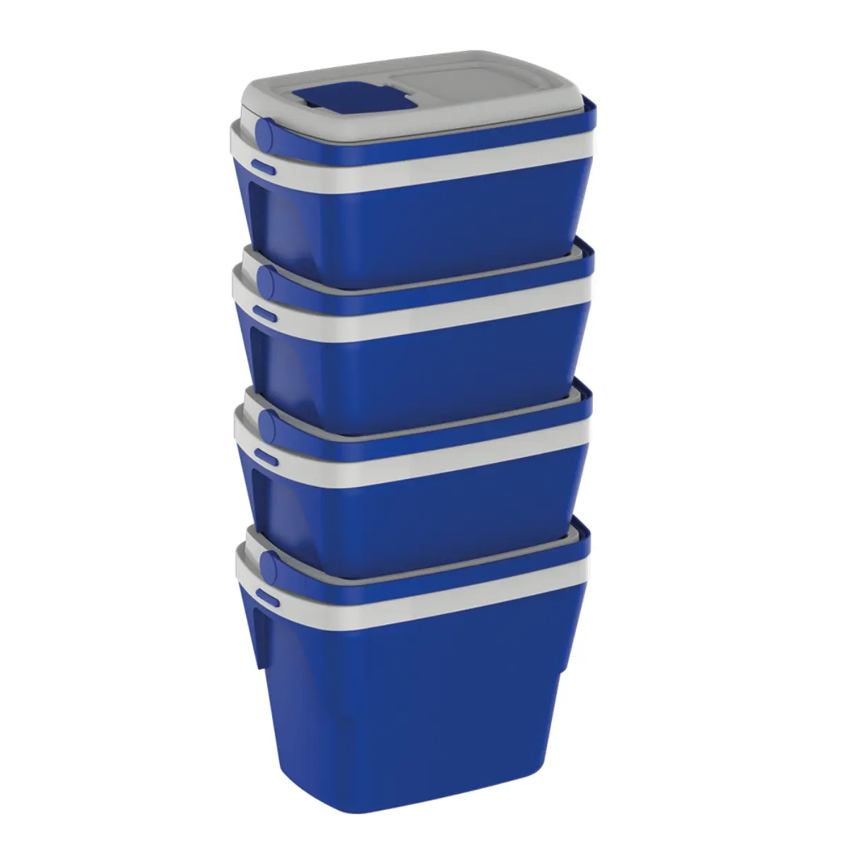 Caixa Térmica Tropical com Porta Copos e Alça 28 Litros Azul - Soprano