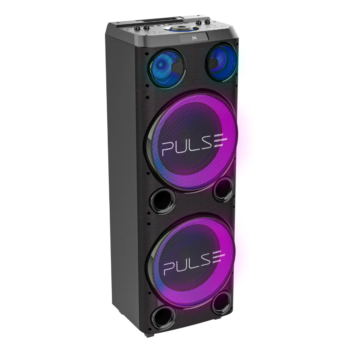 Torre de Som Pulse Double com Bluetooth, USB e Iluminação LED 2300w SP508 Preta - Multilaser
