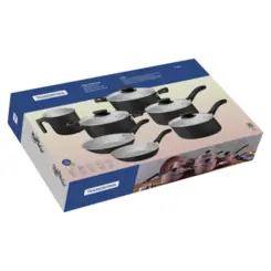 Jogo de Panelas Linz com 07 Peças em Alumínio com Revestimento Antiaderente Starflon Max 28299406 Rosa - Tramontina