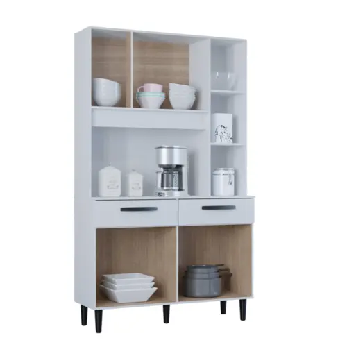 Kit Cozinha Malu com 07 Portas 02 Gavetas 651.33 Branco - Poquema
