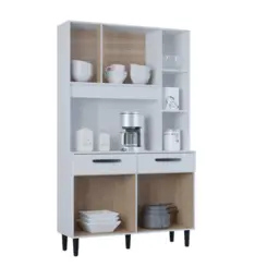 Kit Cozinha Malu com 07 Portas 02 Gavetas 651.33 Branco - Poquema