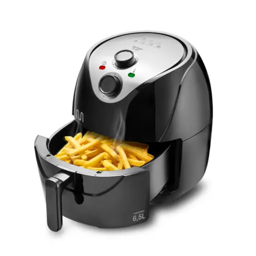 Fritadeira Air Fryer com Pegador e Grade 1700w 6,5L GO217 127v Preto - Multilaser