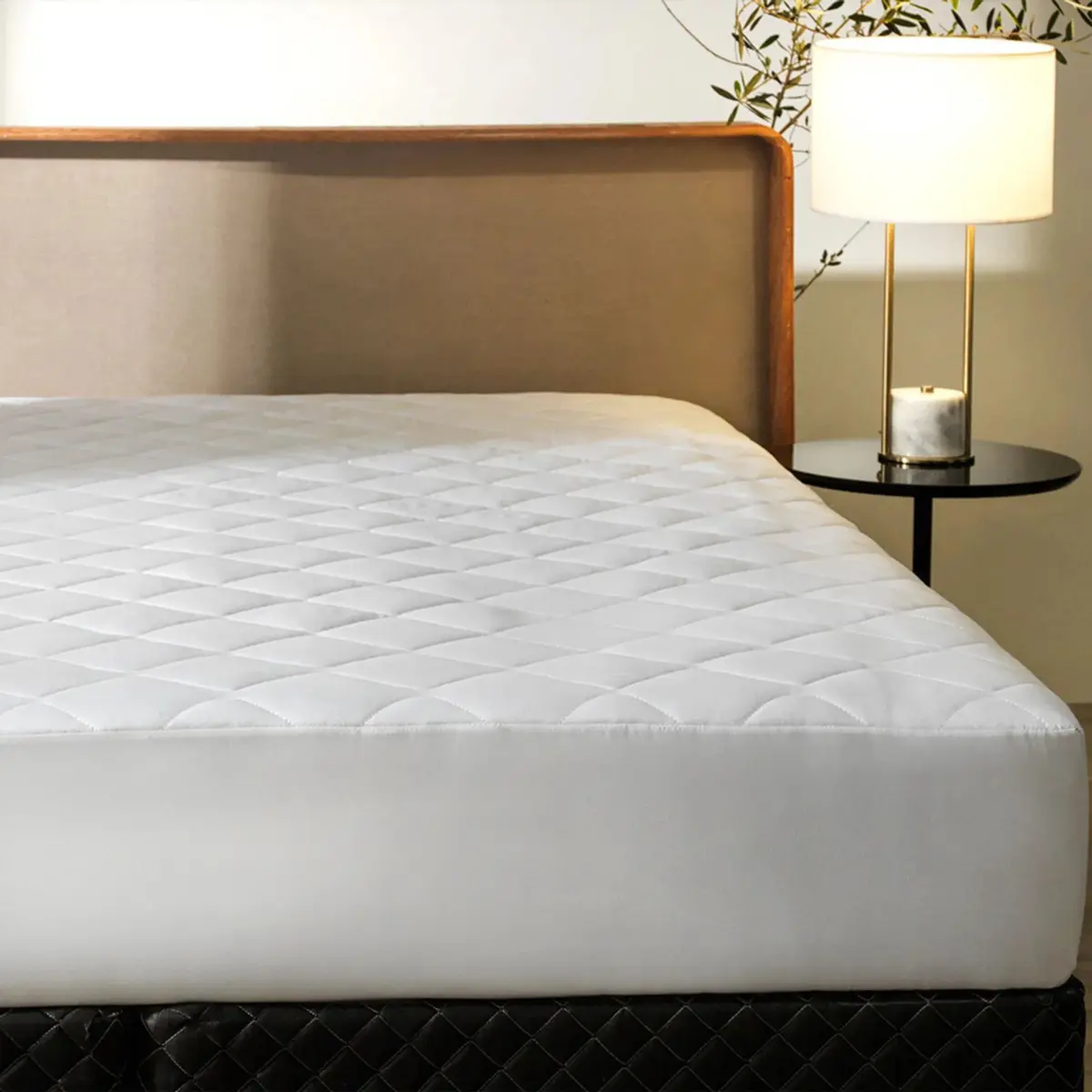 Protetor de Colchão com Elástico Impermeável Toque Acetinado 50X193X203 Branco - Altenburg