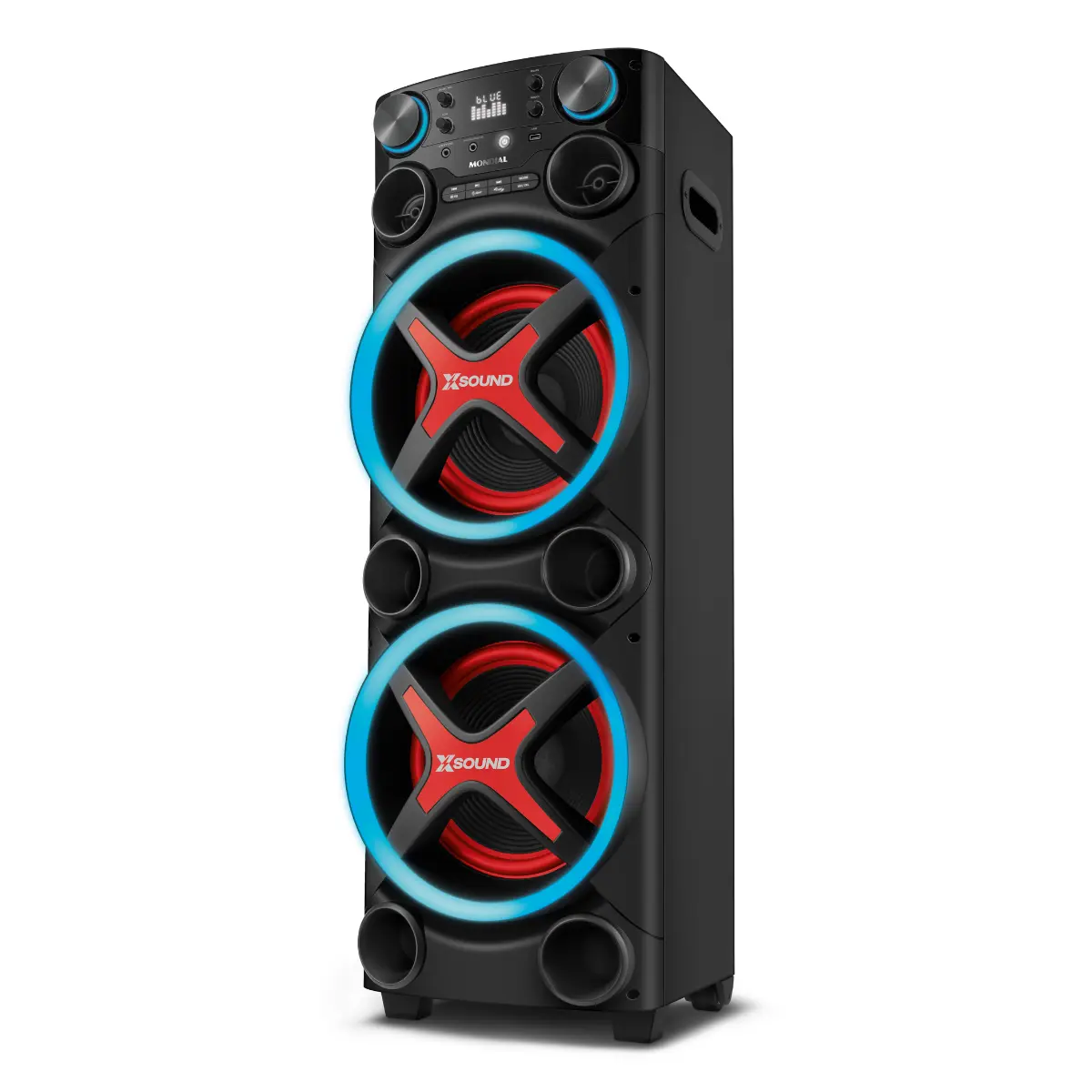 Torre de Som Amplificada Sound Rms Bluetooth, LED, 2200w TM-2200 Bivolt Preta - Mondial
